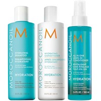 Shampoo 250ml + Acondicionador+ Spray All in One Moroccanoil Hydration